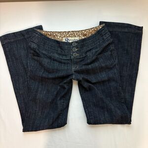 Vintage Y2K Boom Boom Jeans Low Rise Dark Wash Bootcut Going Out Pants Size 9/30
